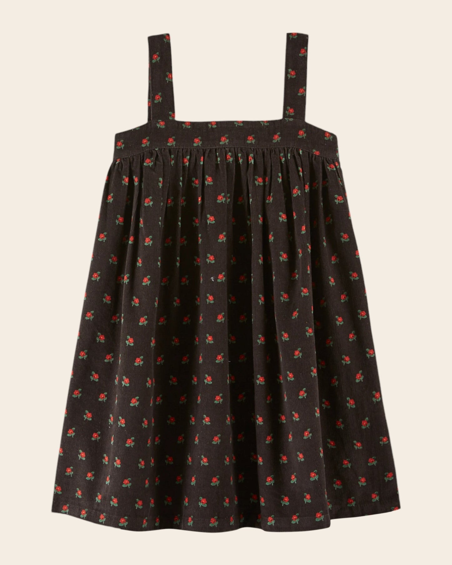 Robe - Bretelles poppy noir