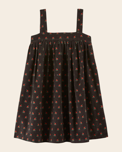 Robe - Bretelles poppy noir