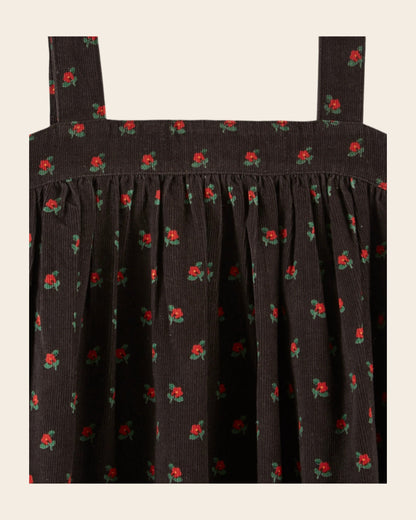 Robe - Bretelles poppy noir