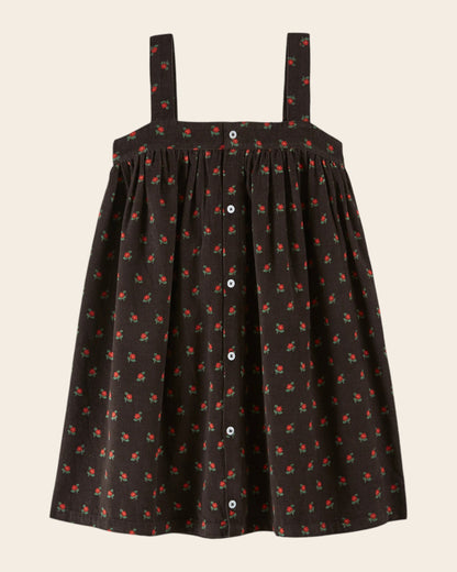 Robe - Bretelles poppy noir