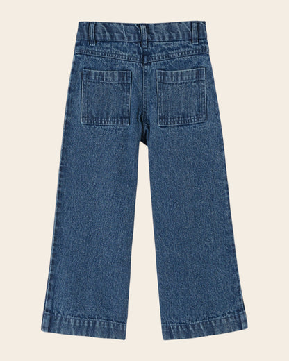Pantalon - Brodé hippy denim