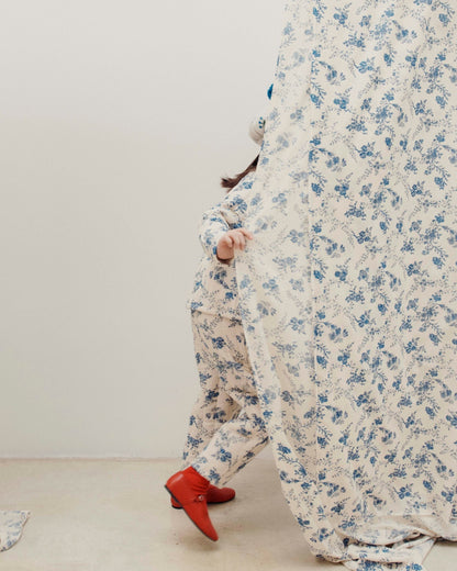 Pantalon - Matelassé orchid bleu