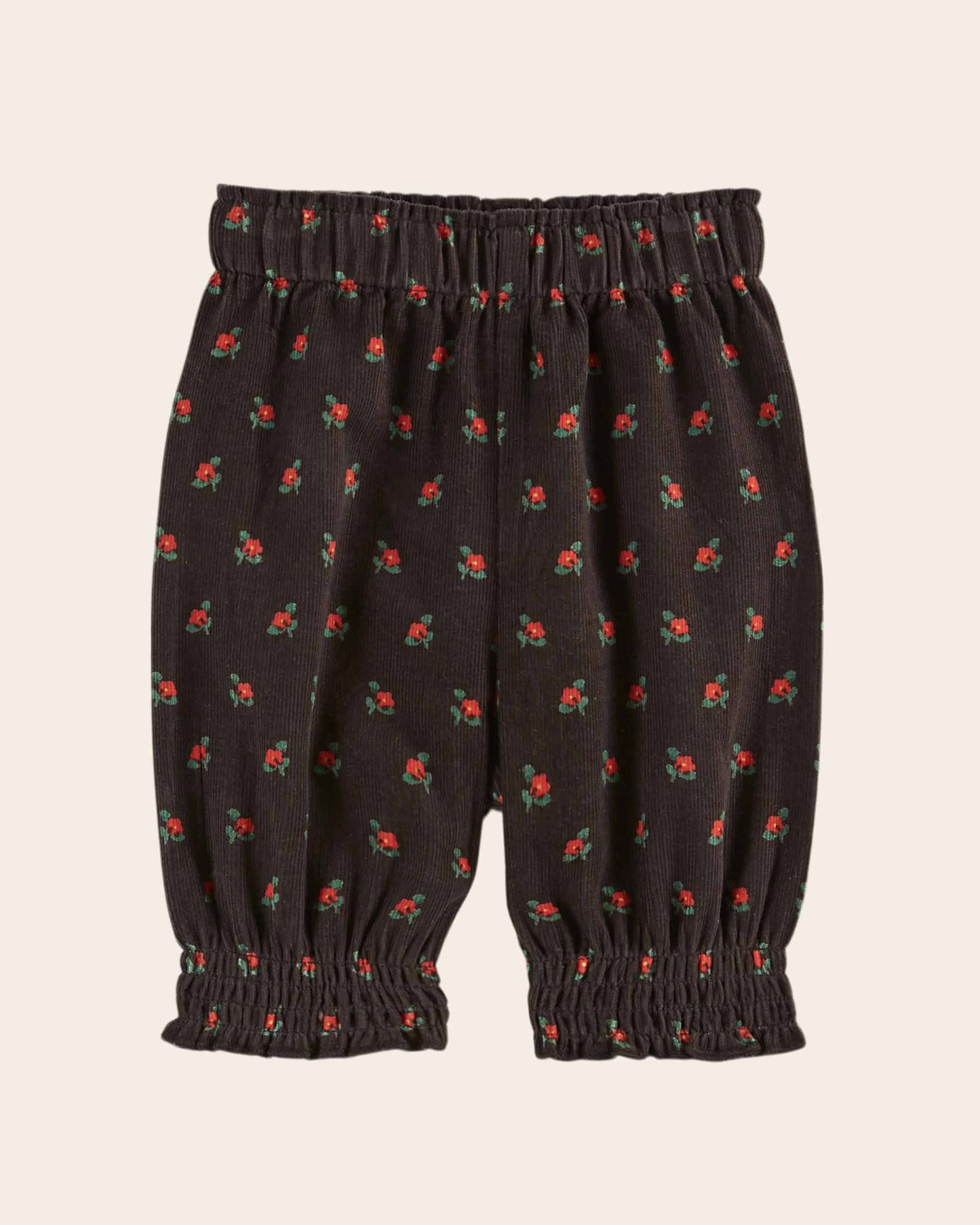 Sarouel - Velours poppy noir