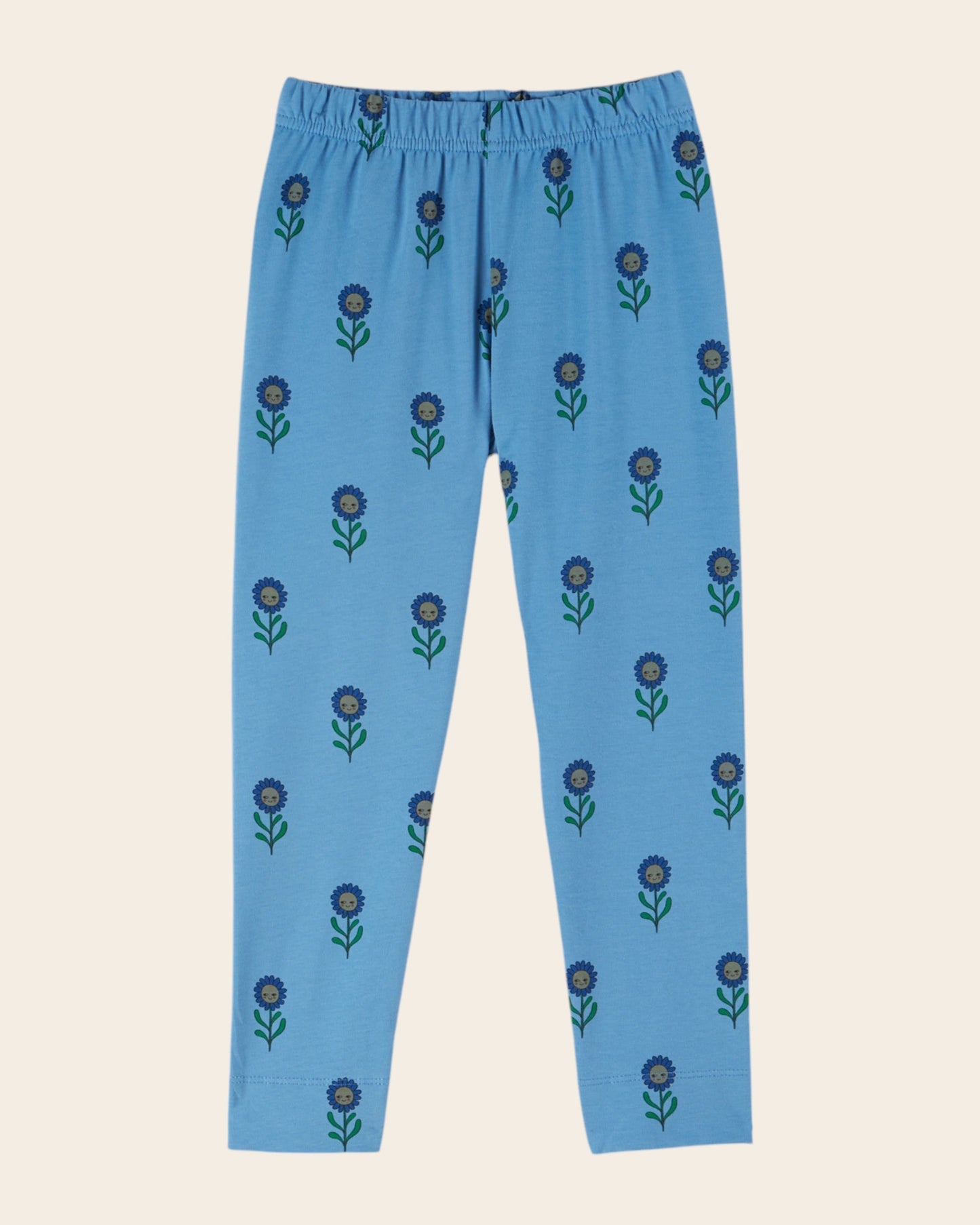Legging - Coton bio Marguerite bleu