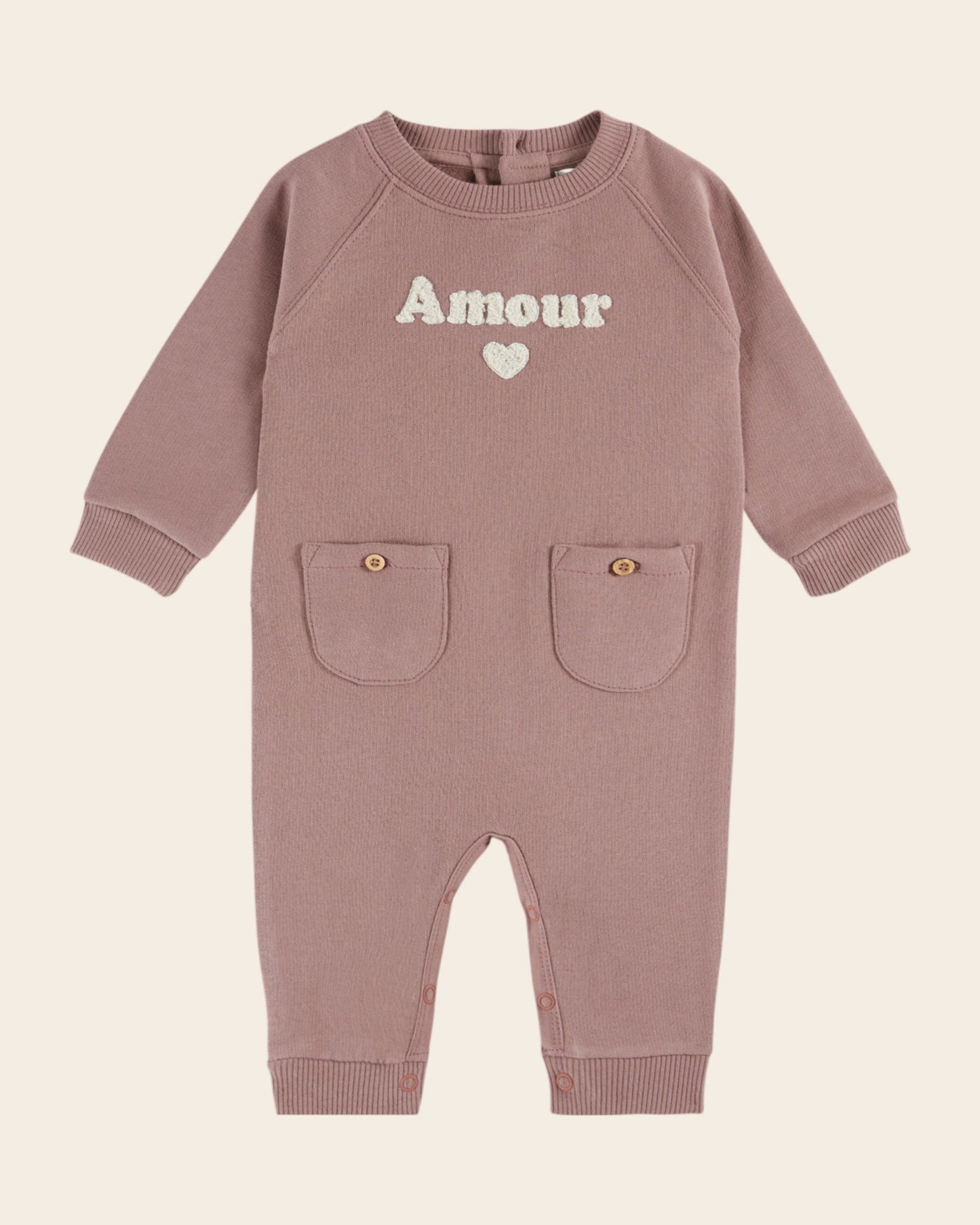 Combinaison - Amour coton bio figue