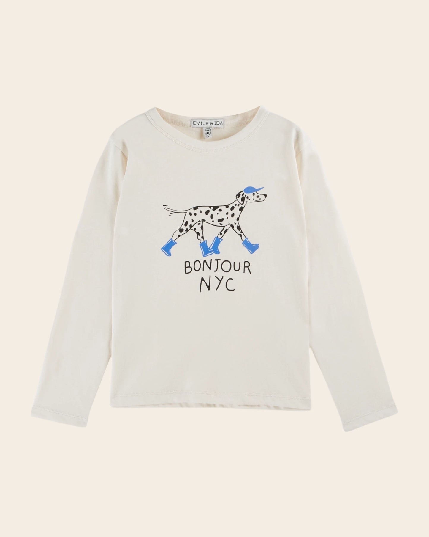 T-shirt - Dalmatien coton bio crème