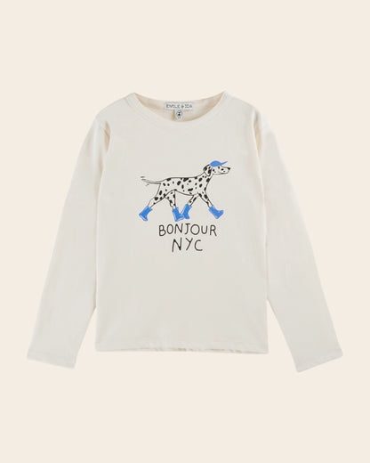 T-shirt - Dalmatien coton bio crème