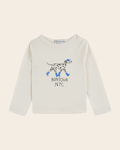 T-shirt - Dalmatien coton bio crème