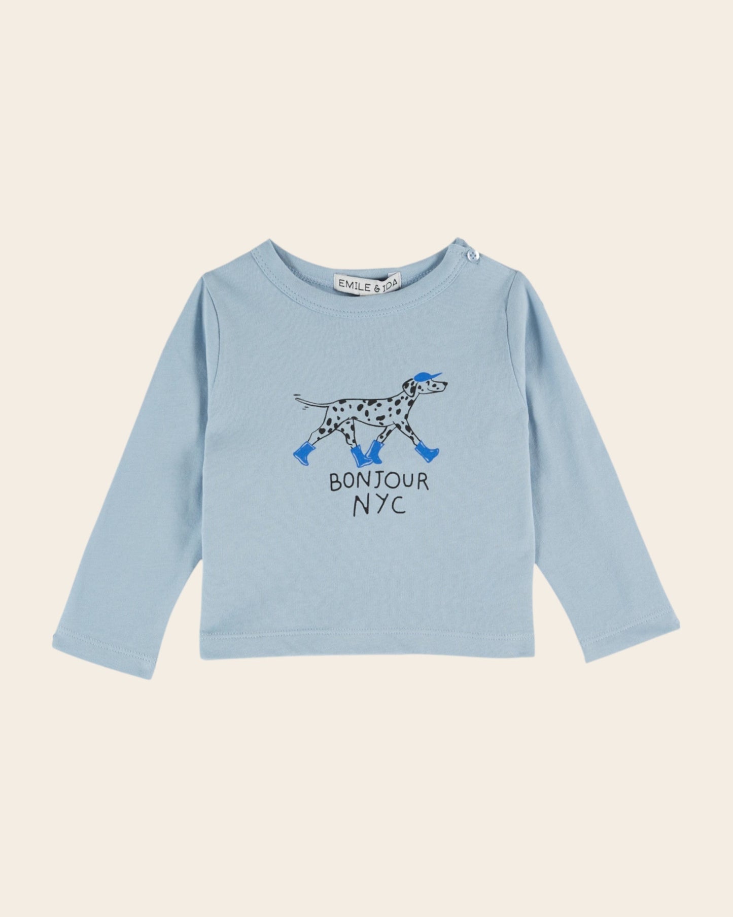 T-shirt - Dalmatien coton bio ciel