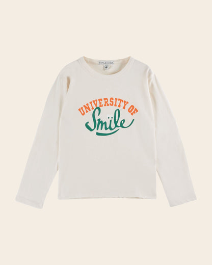T-shirt University of Smile coton bio crème