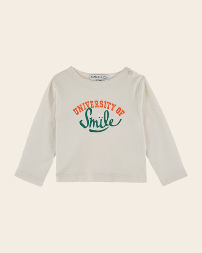 T-shirt University of Smile coton bio crème