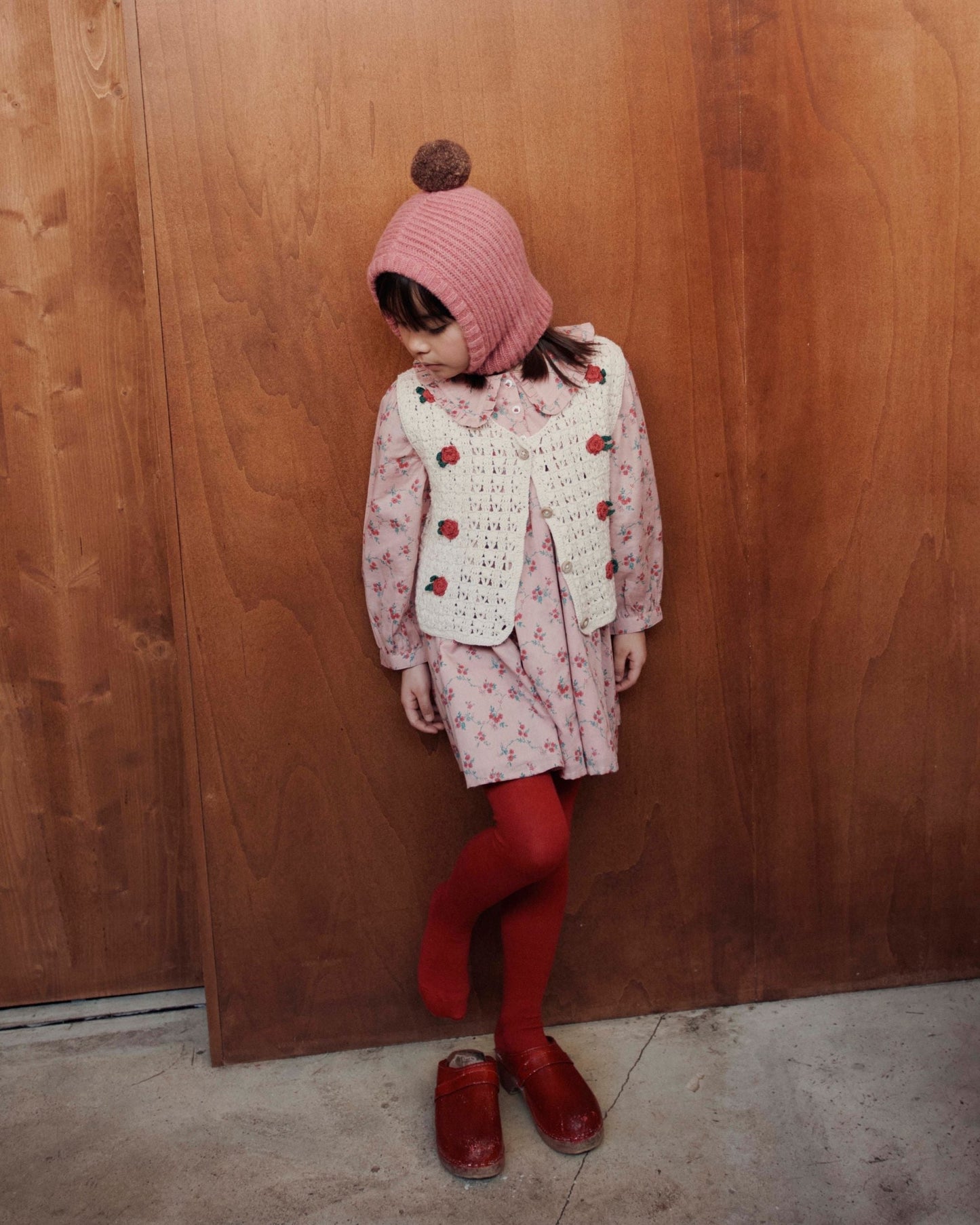 Cagoule - Pompom rose