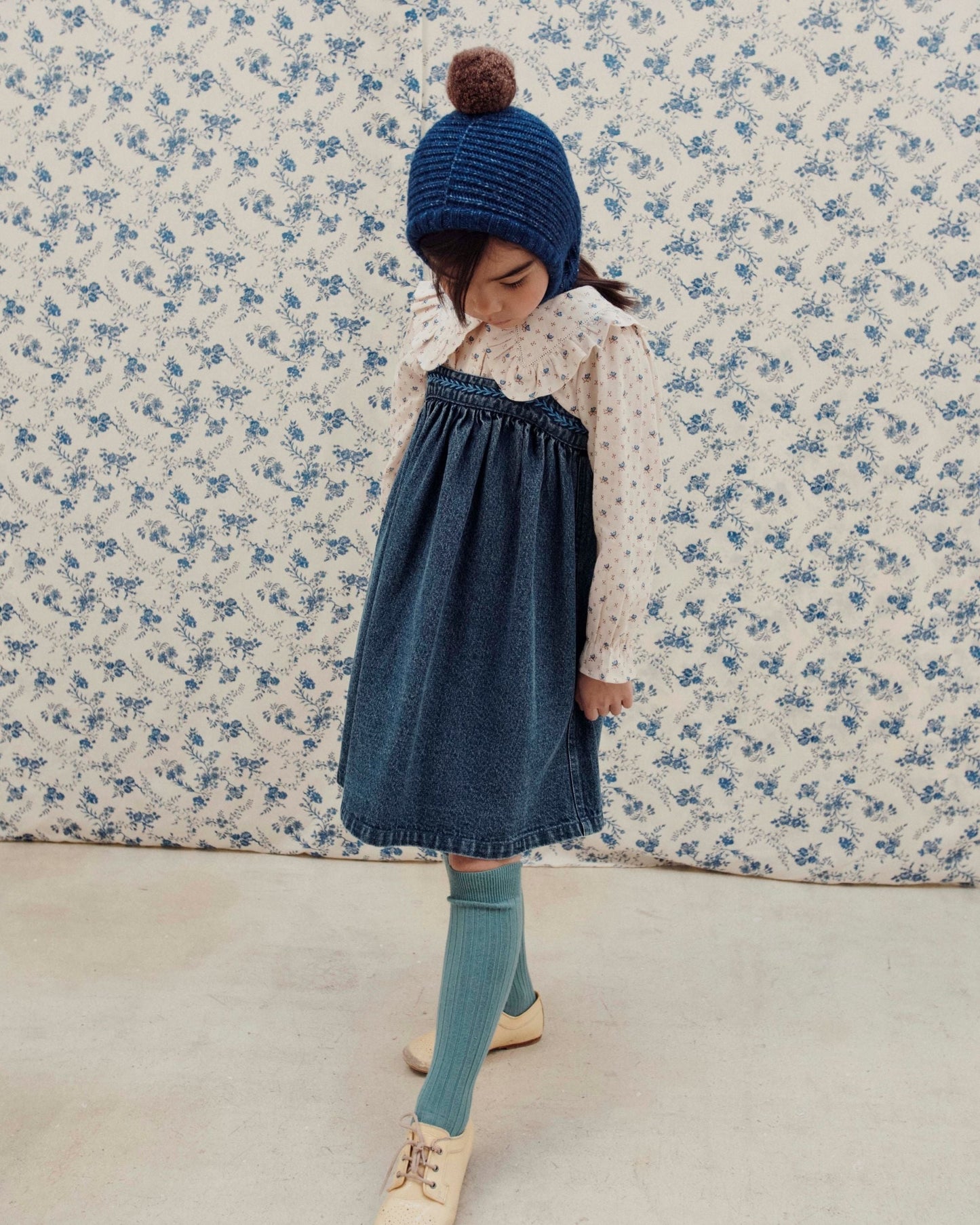Cagoule - Pompom bleu