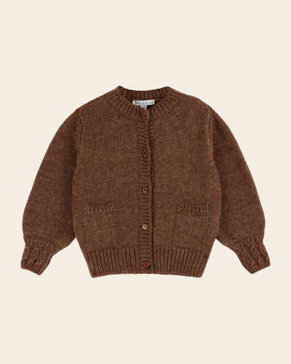 Cardigan - Ultra doux châtaigne