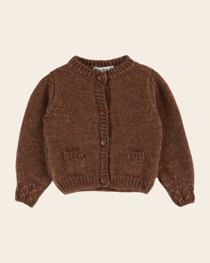 Cardigan - Ultra doux châtaigne