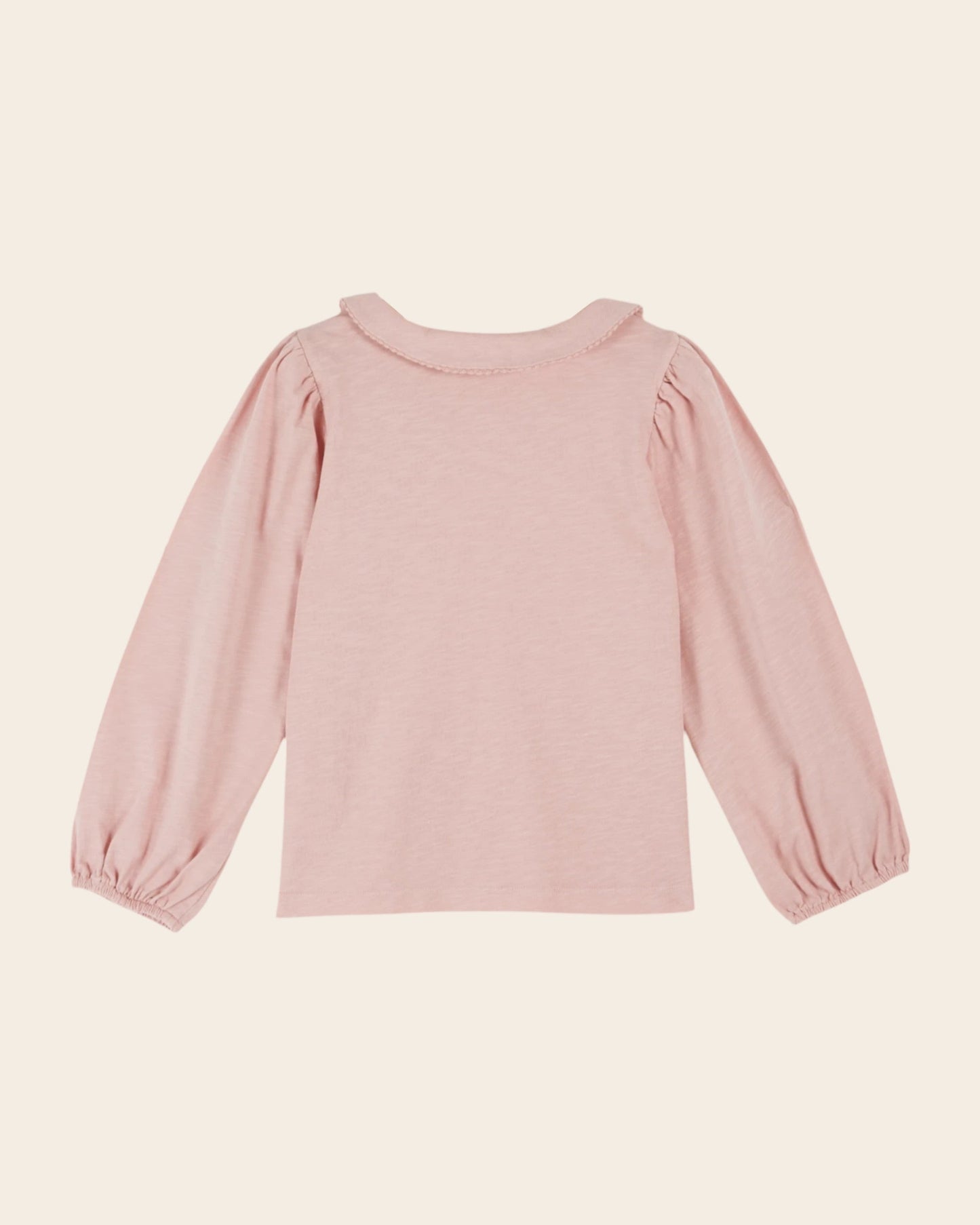 T-shirt - Col noeud coton bio rose