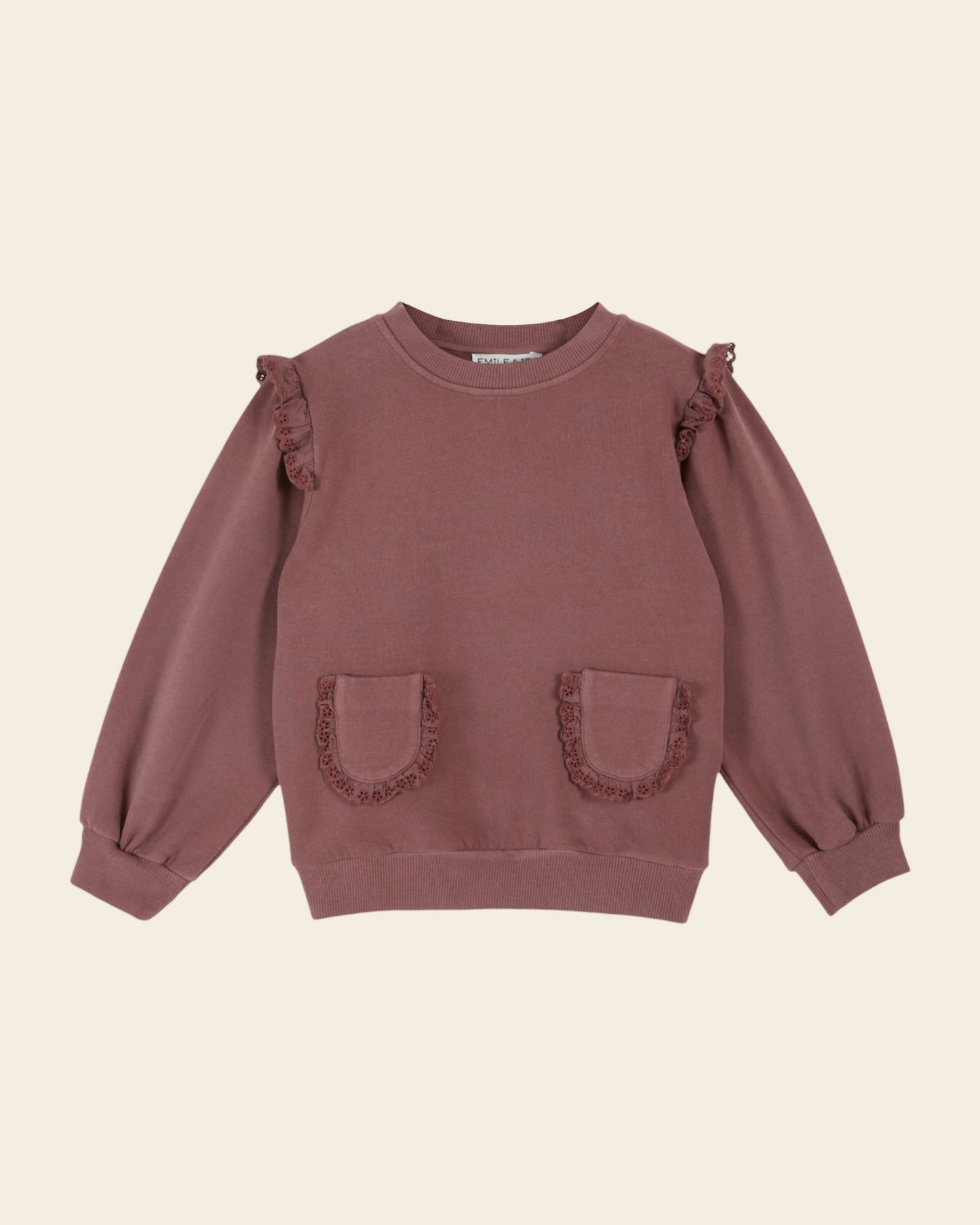 Sweat - Volanté coton bio violine