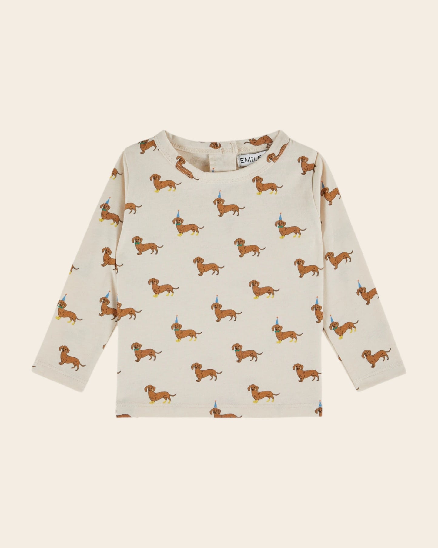 T-shirt - Teckels coton bio écru