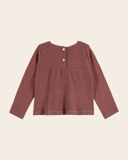 T-shirt coton bio violine