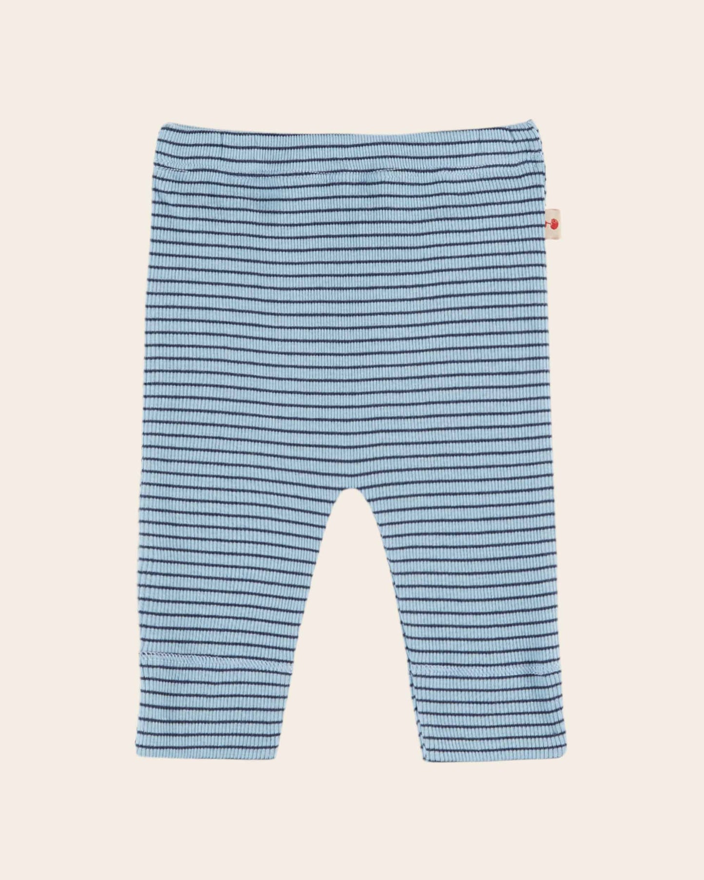 Legging à rayures coton bio bleu