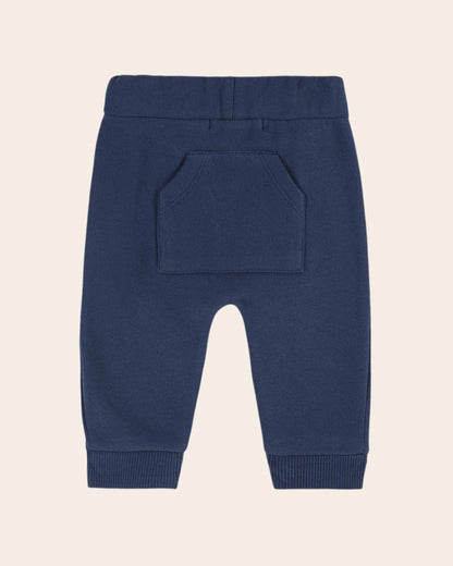 Jogger coton bio bleu nuit