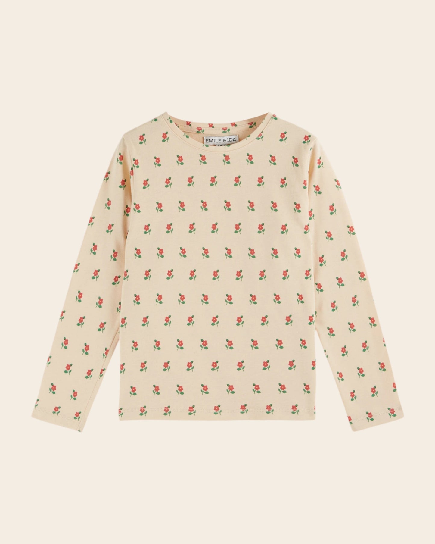 T-shirt - Coton bio poppy crème