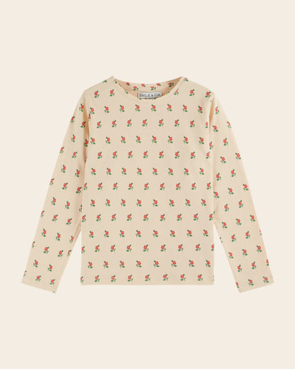 T-shirt - Coton bio poppy crème