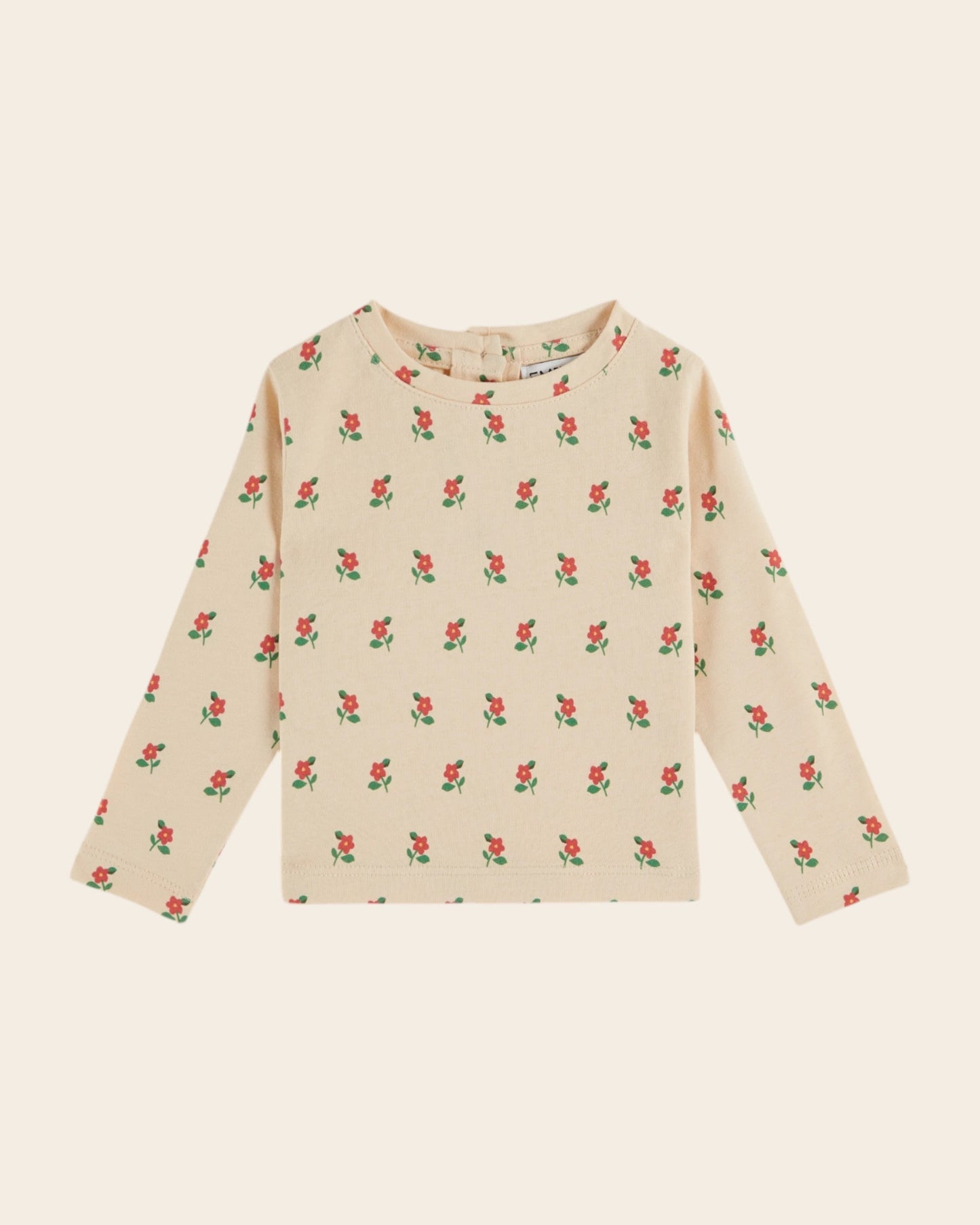 T-shirt - Coton bio poppy crème