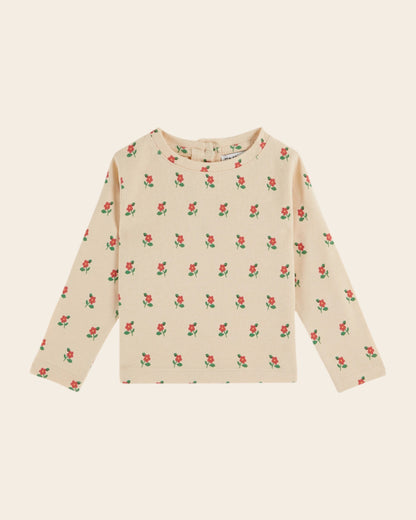 T-shirt - Coton bio poppy crème