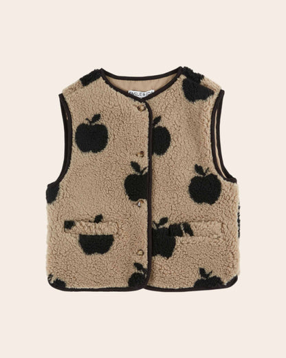 Veste sans manches enfant - Sherpa pommes grège