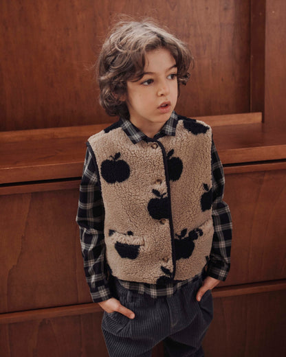 Veste sans manches enfant - Sherpa pommes grège