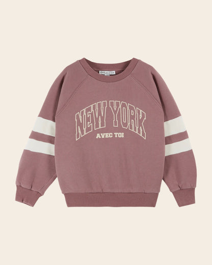 Sweat - New York coton bio violine