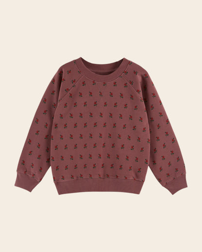 Sweat - Coton bio poppy violine