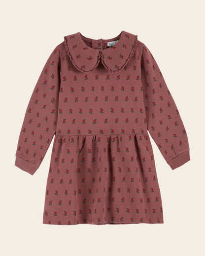 Robe - Molletoné coton bio poppy violine