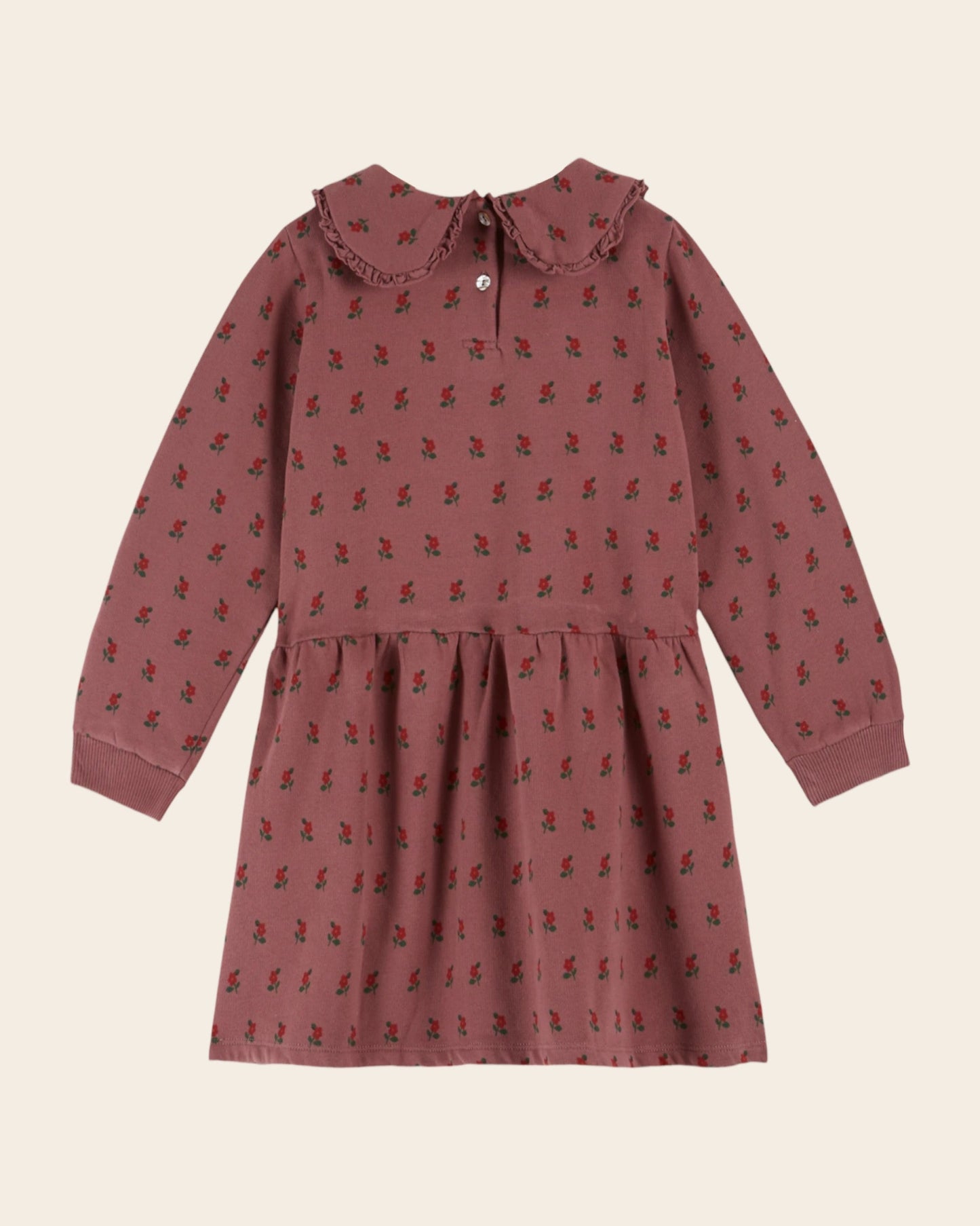 Robe - Molletoné coton bio poppy violine