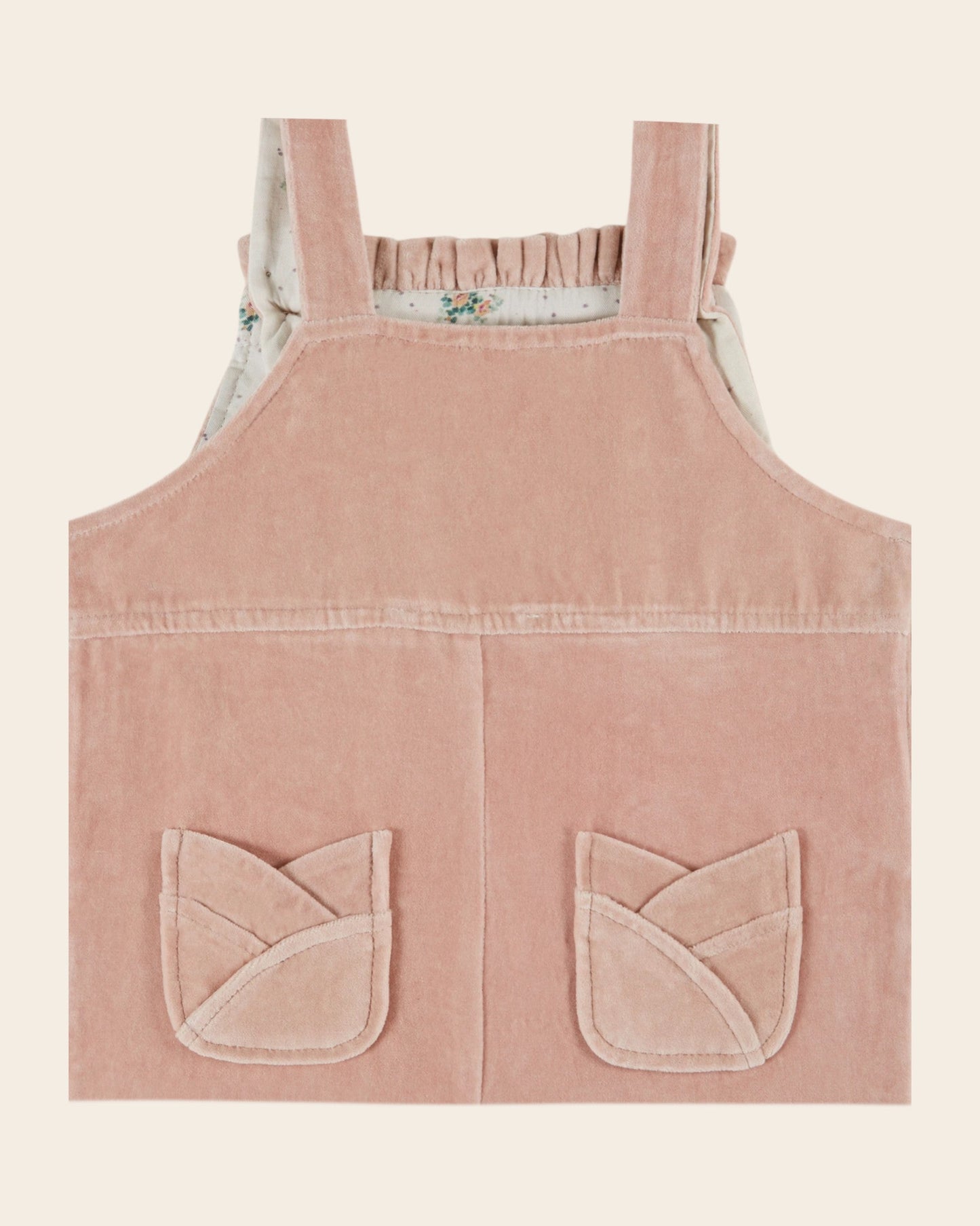 Salopette - Velours rose