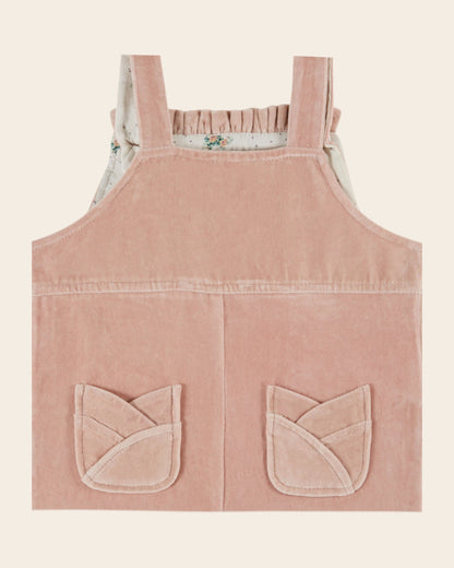 Salopette - Velours rose