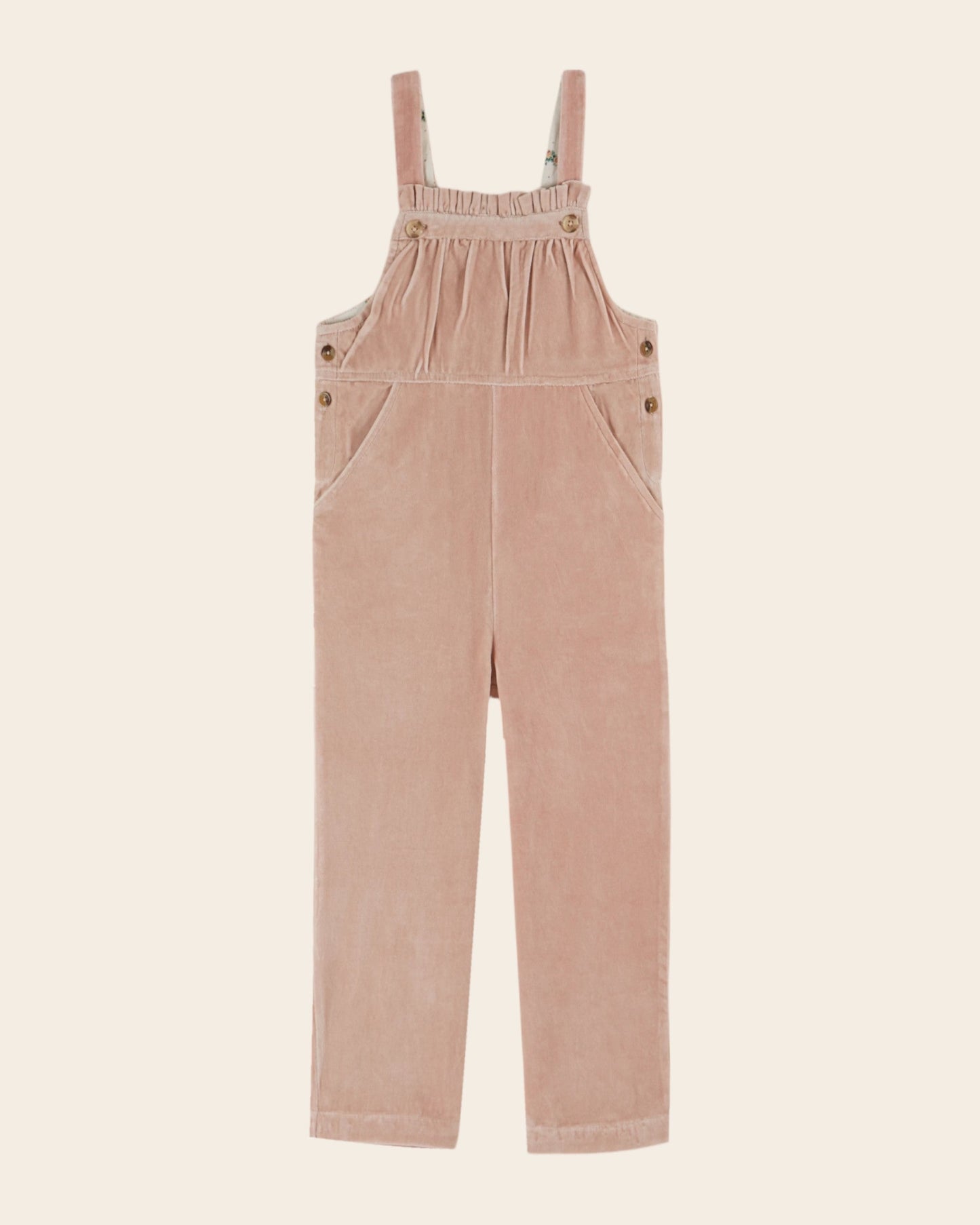 Salopette - Velours rose