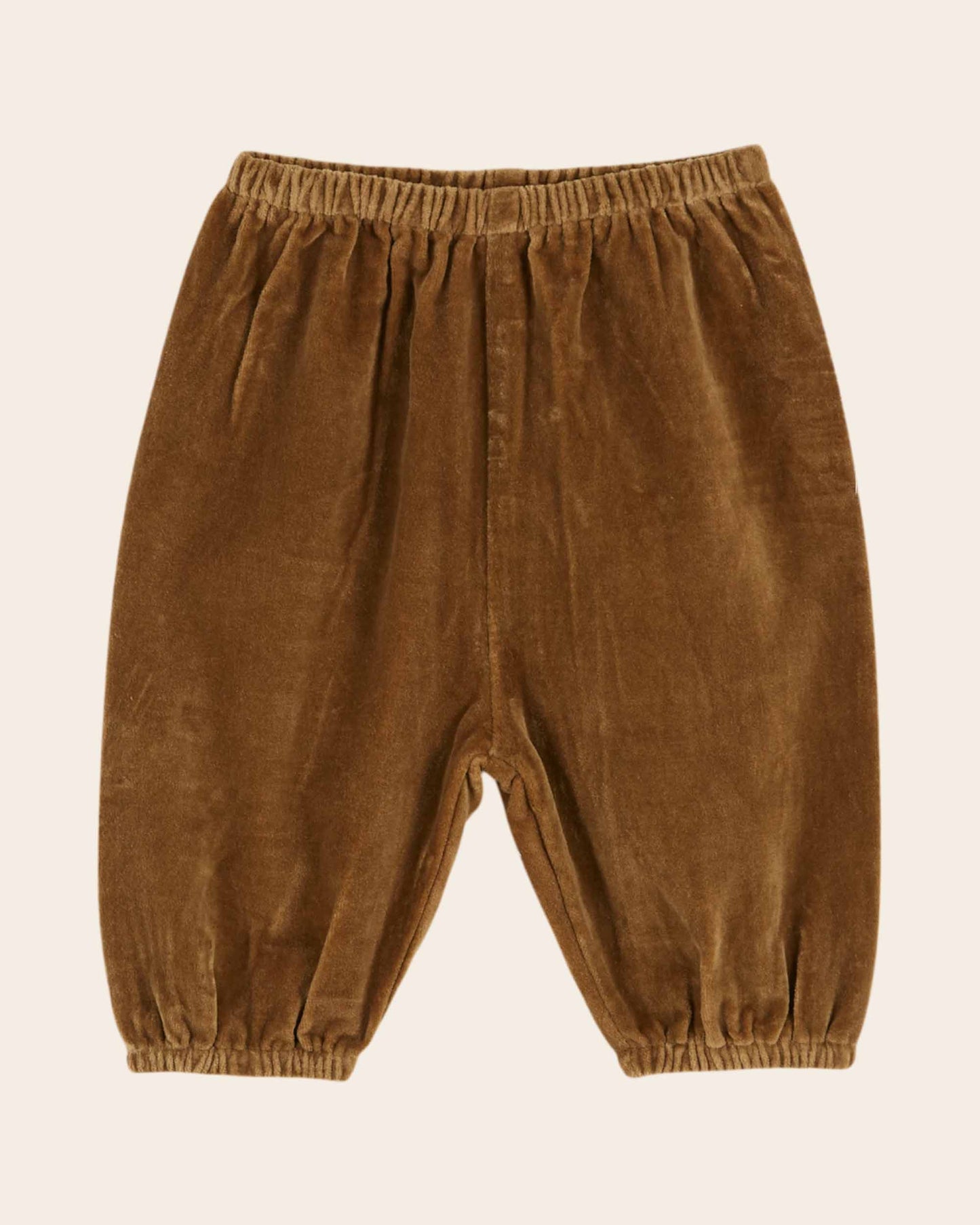 Pantalon bébé velours bronze