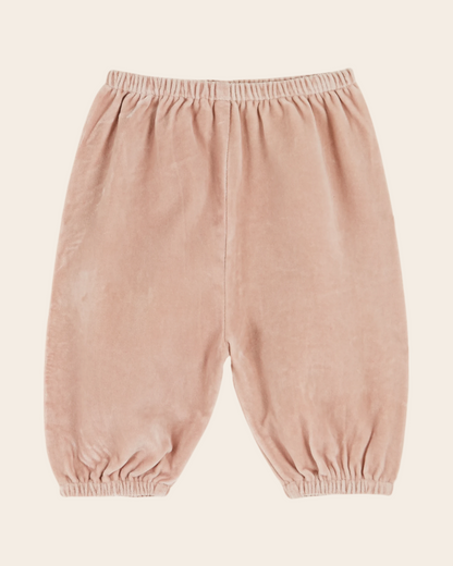 Pantalon bébé - Velours rose
