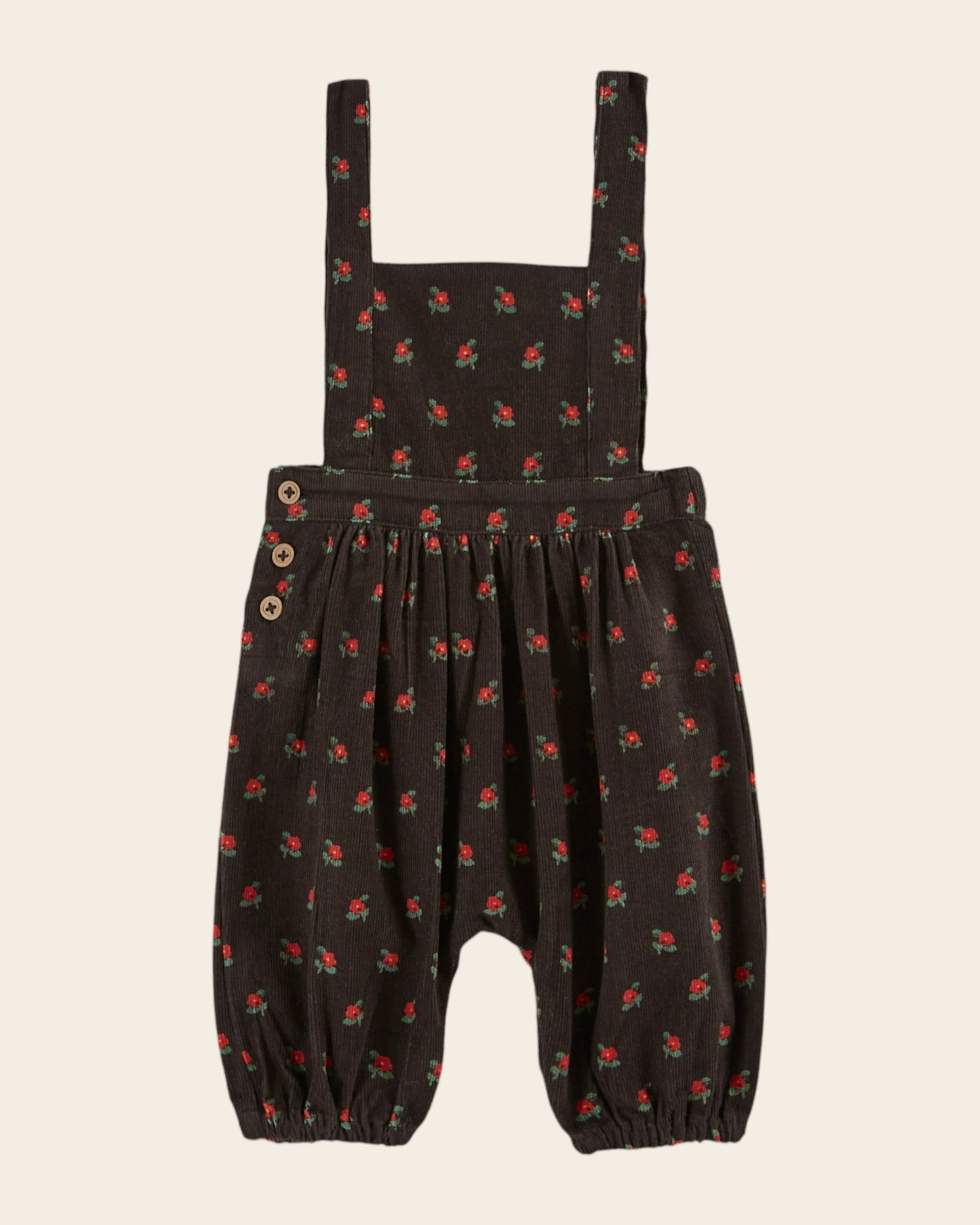 Salopette - Velours poppy noir