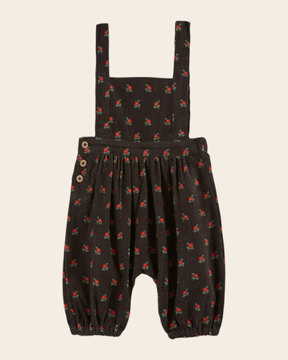 Salopette - Velours poppy noir