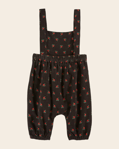 Salopette - Velours poppy noir