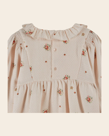 Blouse - Fleurs rose pâle