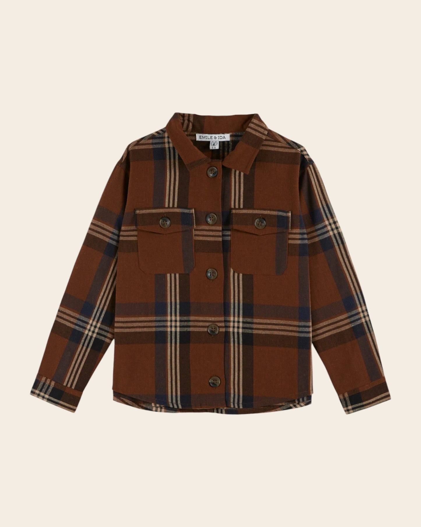 Chemise - Carreaux marron
