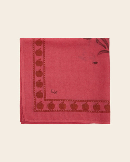 Foulard - Écureuil rose 50 x 50 cm