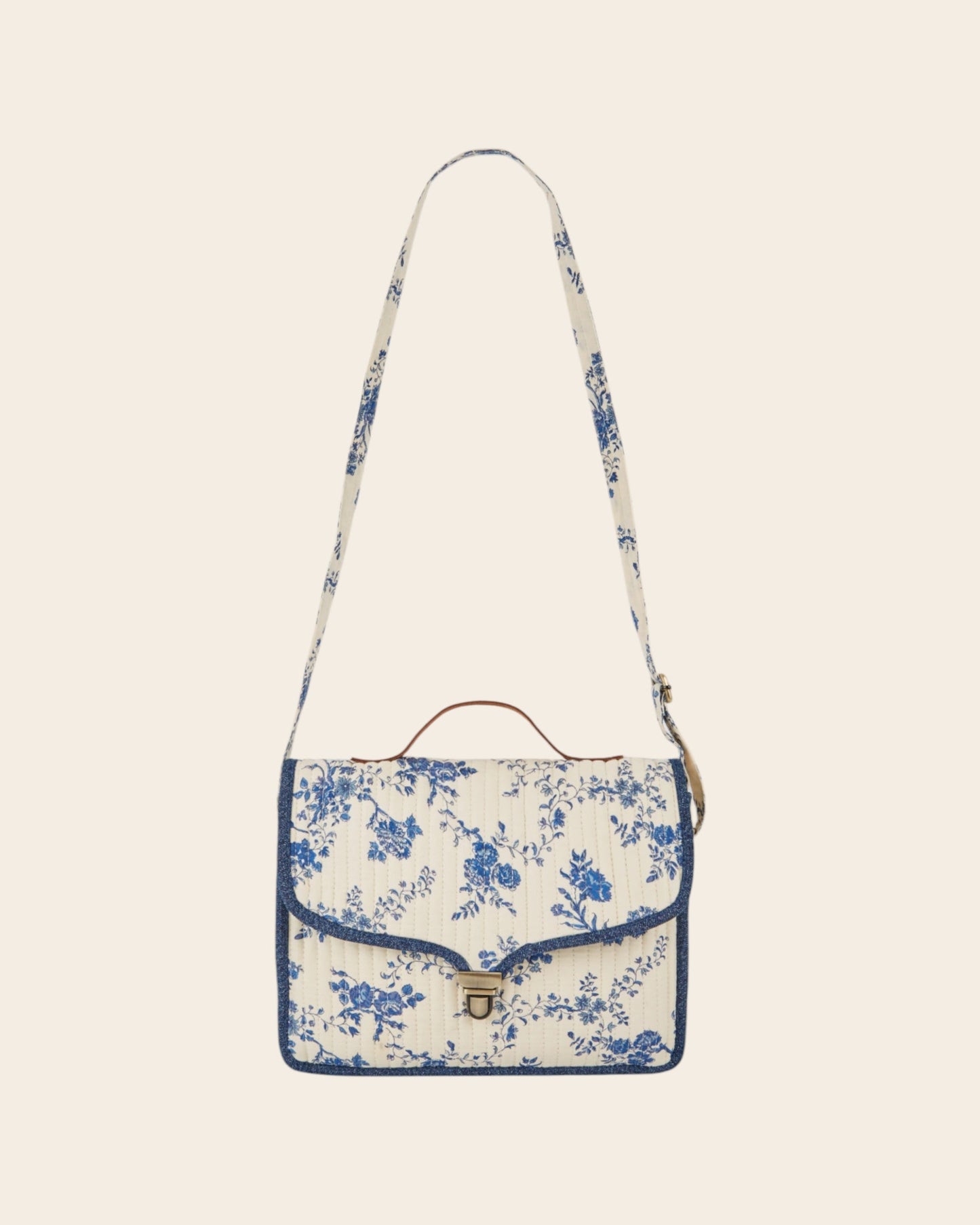 Cartable - Matelassé orchid bleu