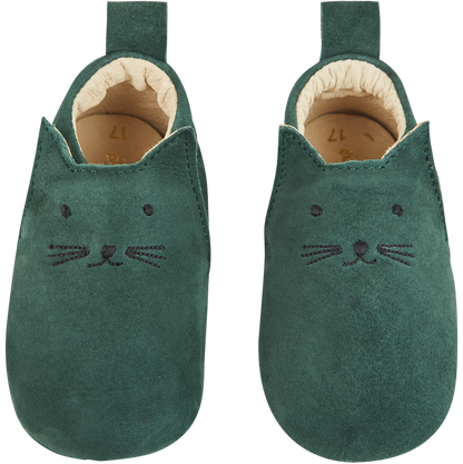 Chaussons chat cuir cèdre