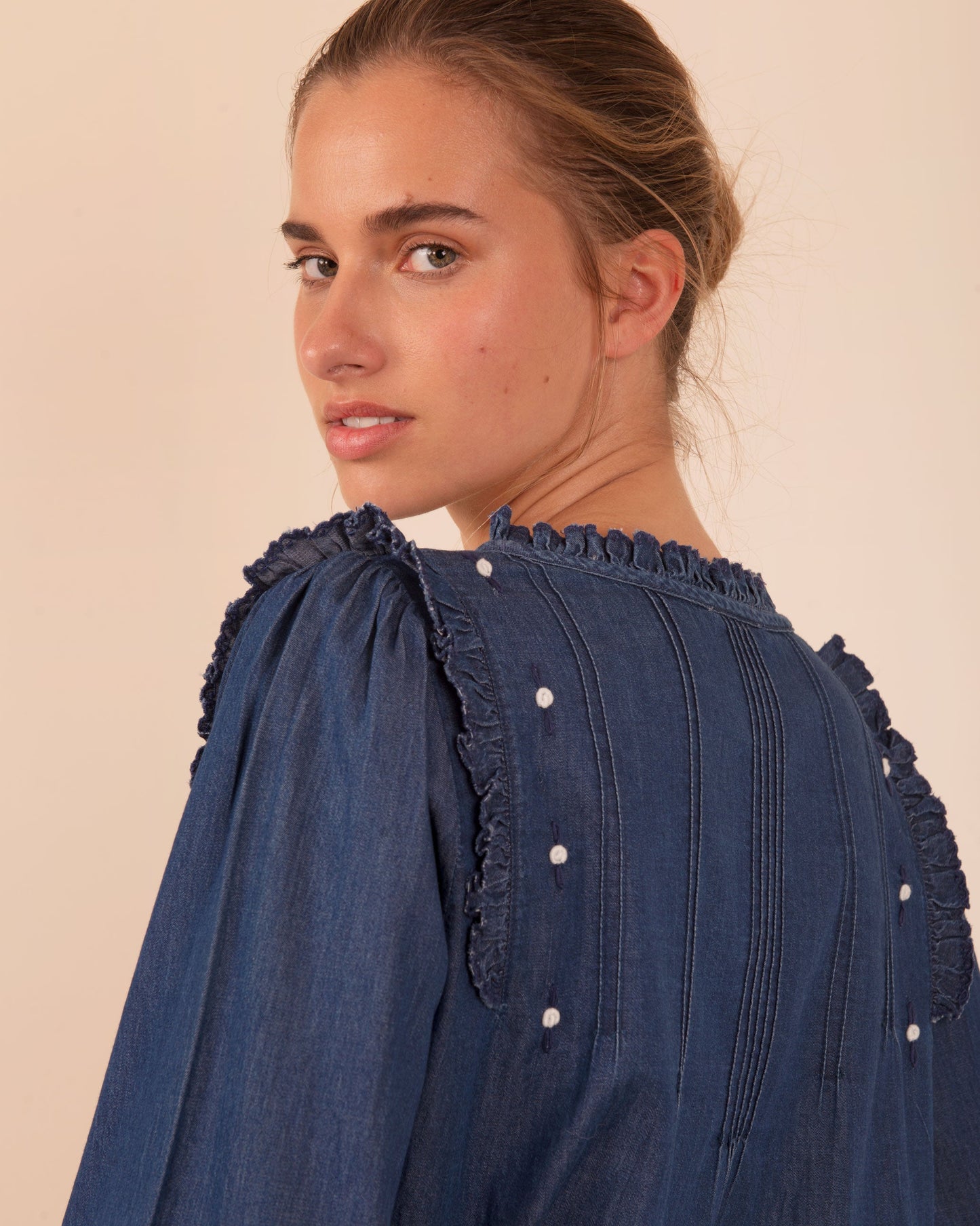 Blouse coton denim