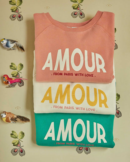 Sweat amour coton bio fille grenadine